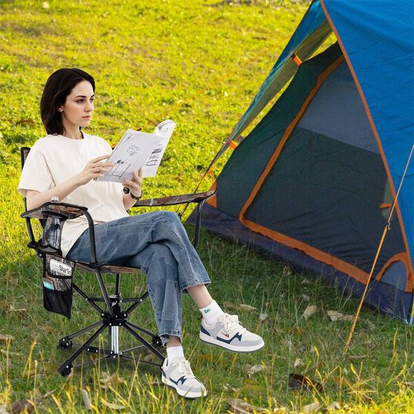 HONEY JOY 360° Swivel Outdoor Hunting Seat Folding Blind