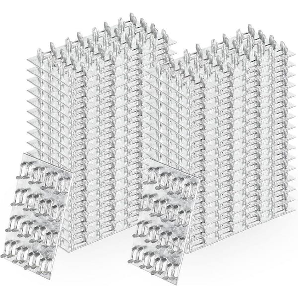 2x4 20-Gauge Steel Pronged Nail Plate 30-Pack for Roofing Wood Connector with Staggered Teeth