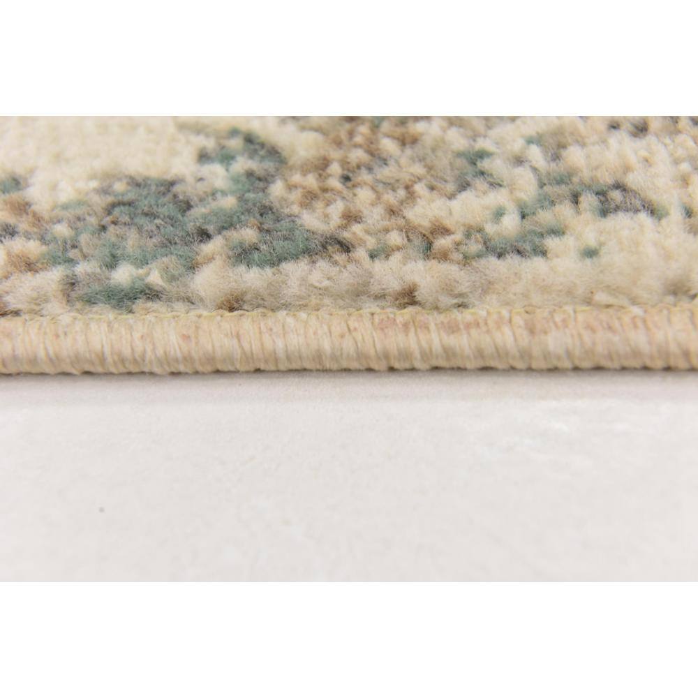 Abstract Gray Mirage 4' x 6' Easy-Care Synthetic Rug