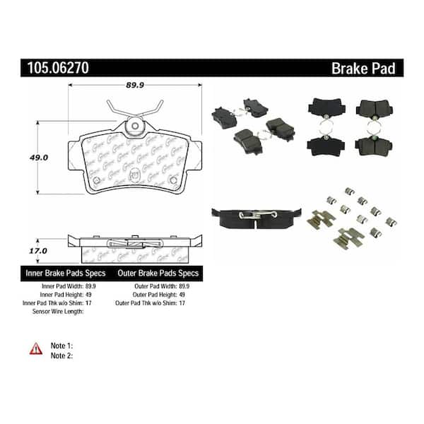 Centric Parts Disc Brake Pad Set 1994-1995 Ford Mustang