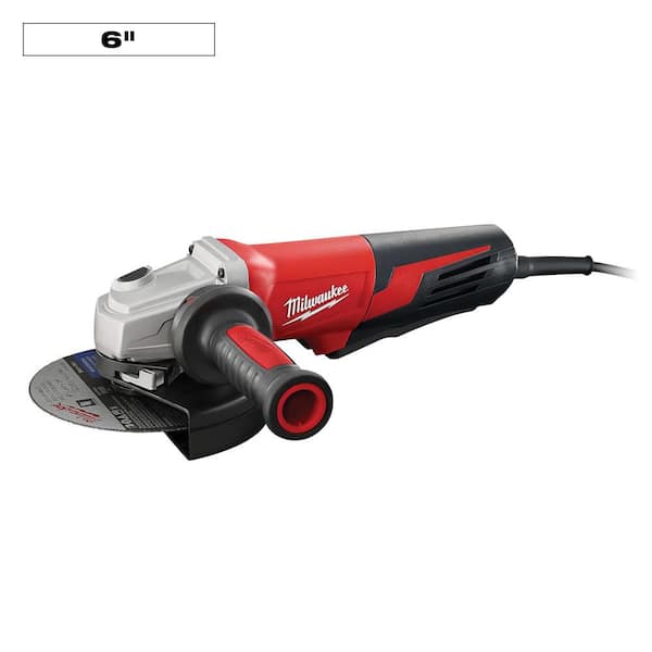 13 Amp 6 in. Small Angle Grinder with Paddle Switch