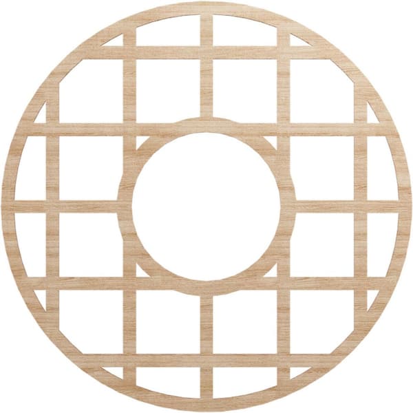 Ekena Millwork 0.25 in. x 38 in. x 38 in. Wood Medallion Moulding