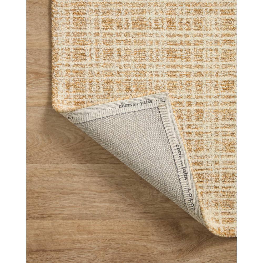 Straw and Ivory Hand-Tufted Wool Runner Rug 2' x 5'