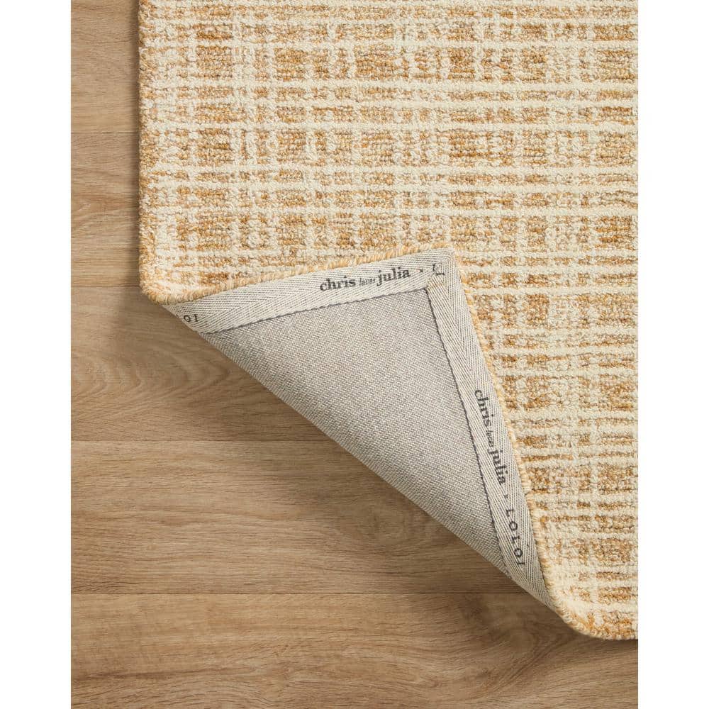 Straw & Ivory Hand-Tufted Wool Blend Rectangular Rug 9'3" x 13'