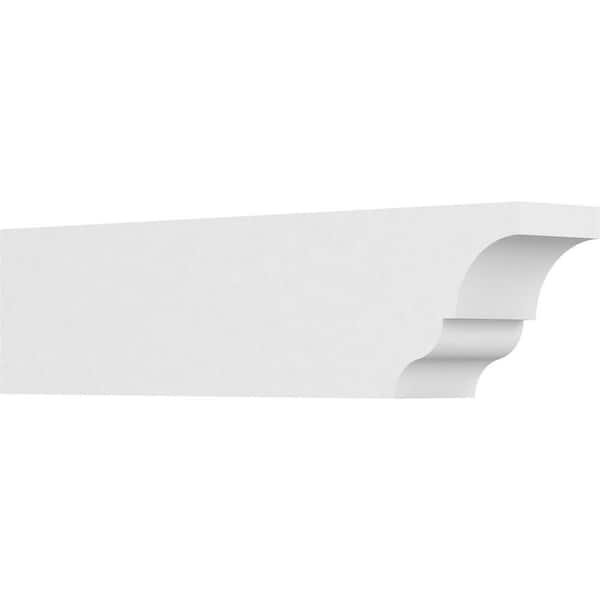 Ekena Millwork 4 in. x 6 in. x 24 in. Asheboro PVC Rafter Tail Brace
