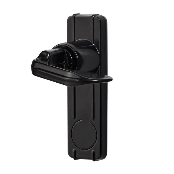 IDEAL SECURITY Handle Set for In-Swing Storm and Screen Doors in Black