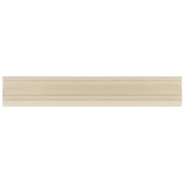 Birmingham Fawn 2 in. x 12 in. Ceramic Chair Rail Tile