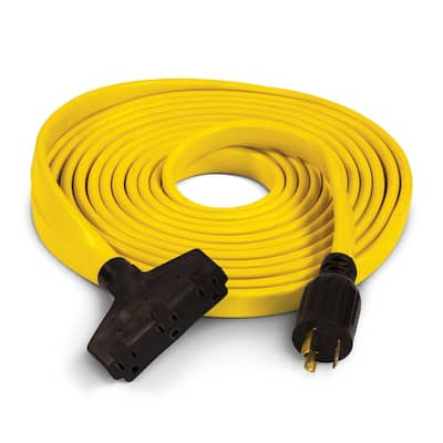 VEVOR FDJYCX20FT30A0001V1 20 ft. 30 Amp Generator Extension Cord UL Listed Generator Power Cord