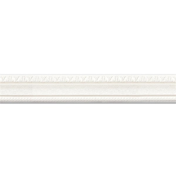 Wellco 0.3 in. D x 3.15 in. W x 90 in. L White Self-Adhesive 3D Foam Baseboard Moulding