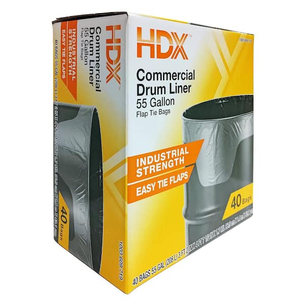 HDX 8 Gal. Flap Tie Medium Kitchen Trash Bags (50-Count) HD08WC050W - The  Home Depot