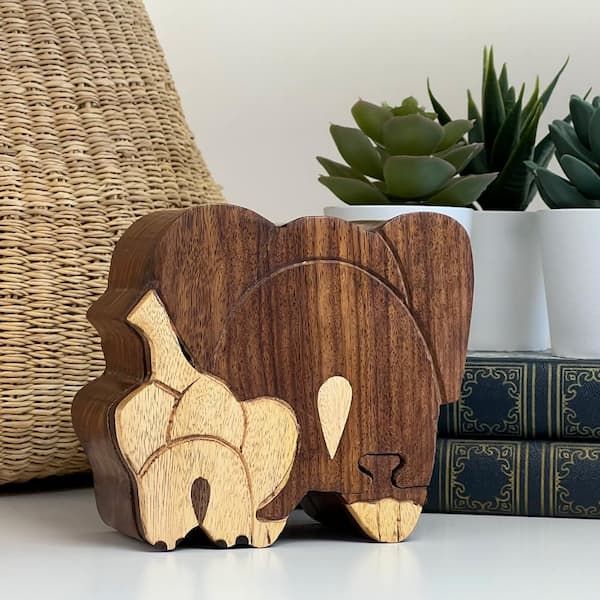 Hands Craft 3D Wooden Puzzle: Owl Storage Box