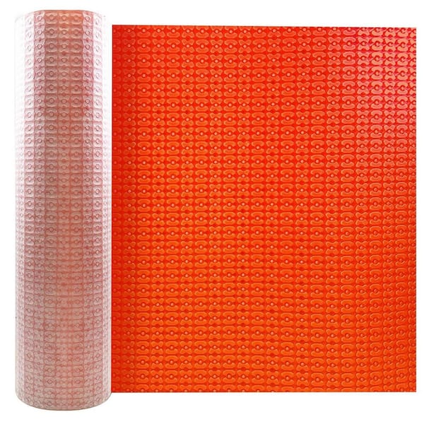 Unbranded Heating Cable Uncoupling Membrane 108 Sq. Ft. Waterproofing Underlayment Crack Prevention Electric Floor Heating Systems