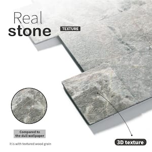 Marble Collection Bluestone 12 in. x 12 in. PVC Peel and Stick Tile (5 sq. ft./5-Sheets)