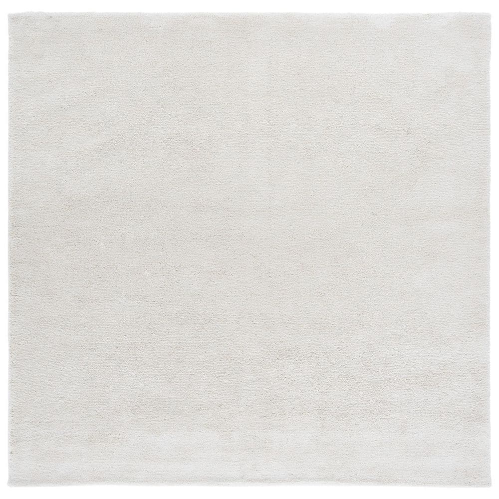 SAFAVIEH Carmine 6 ft. x 6 ft. Ivory Modern Solid square Area Rug ...