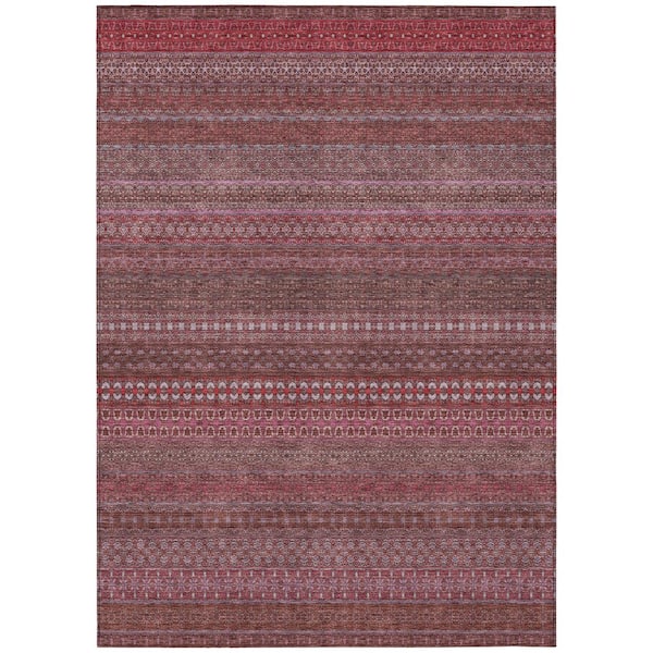 Addison Rugs Chantille ACN527 Merlot 2 ft. 6 in. x 3 ft. 10 in. Machine Washable Indoor/Outdoor Geometric Area Rug