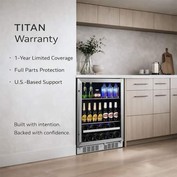 sn@ TITAN Signature 24 in. 84-Cans, 13-Bottles Single Zone