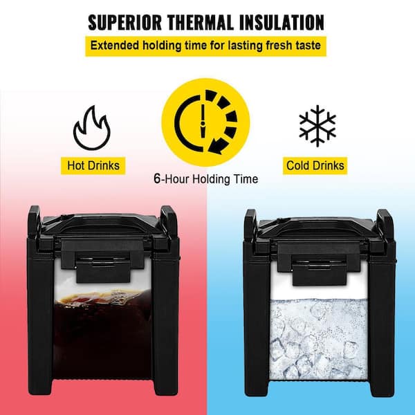 Convenient insulated hot beverage dispenser with Varying Capacities 