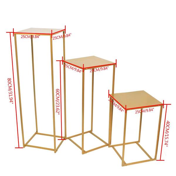 Square plant stand in different heights 50 cm, 60 cm or 70 cm,..