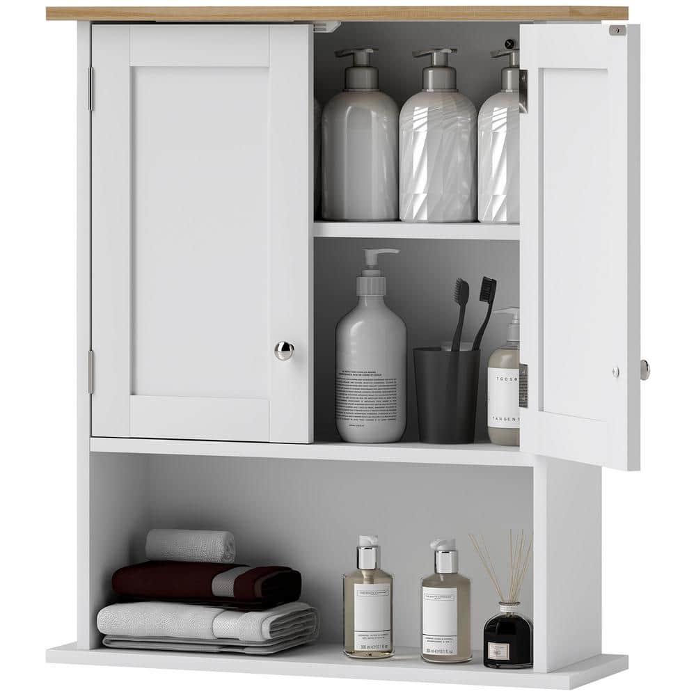 23.6 in. W x 28 in. H Rectangular White MDF Surface Mount Medicine Cabinet without Mirror price history on PriceWatchPro