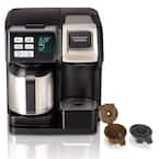 Flex Brew 2-Way 10-Cup Black Drip Coffee Maker with Thermal Carafe