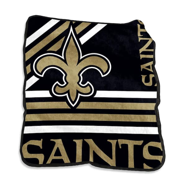 logobrands New Orleans Saints Multi-Colored Raschel Throw
