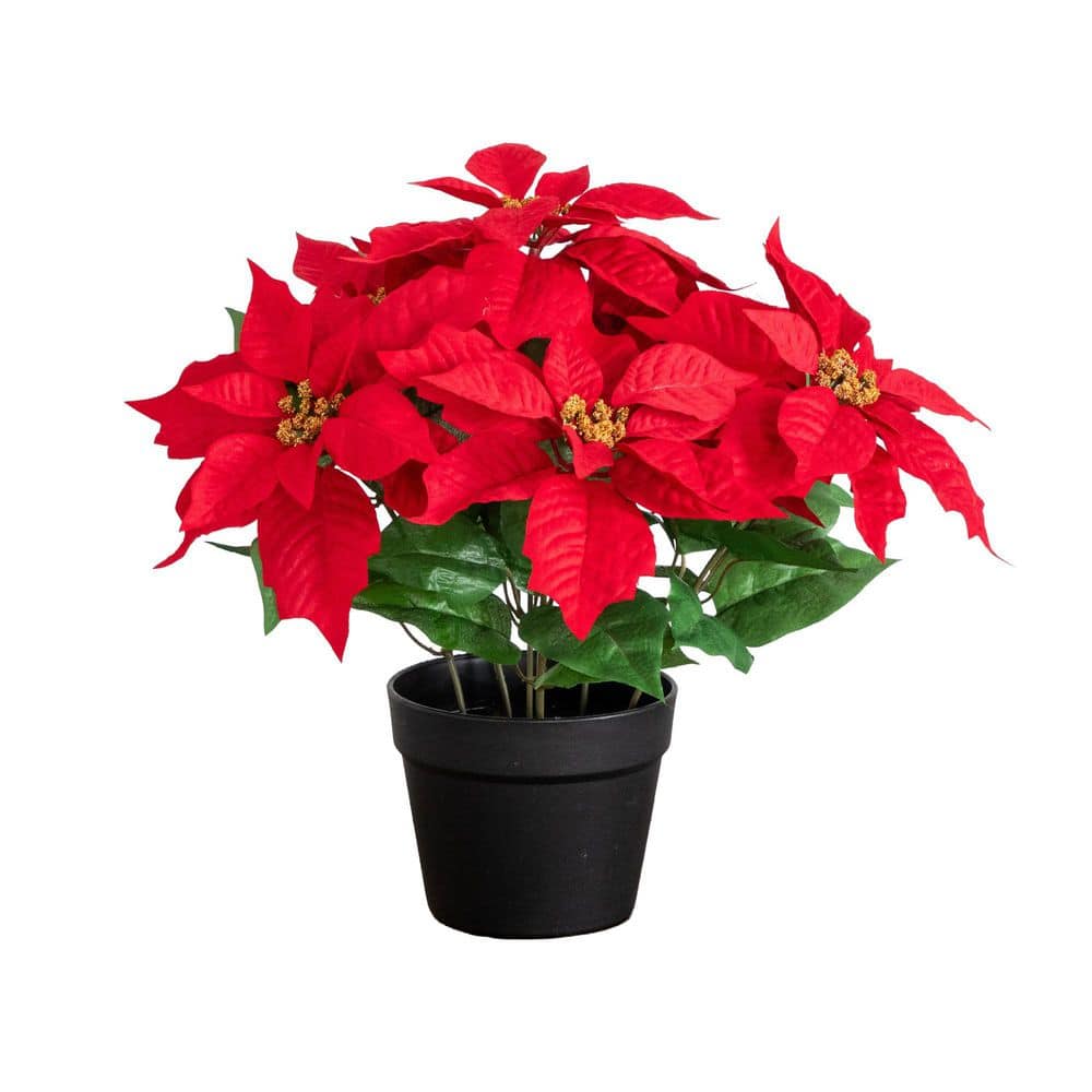 15 in. Artificial Poinsettia Plant price history on PriceWatchPro