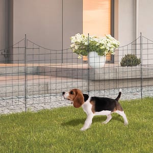 Garden Fence No Dig Fence 36.6 in. H x 29.5 in. L Animal Barrier Fence with 2.5 in. Spike Spacing (5-Pack)