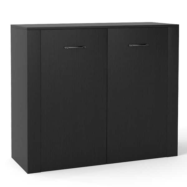 38 in. Modern Buffet Sideboard Cabinet with Storage for Dining Room and Living Room, Black