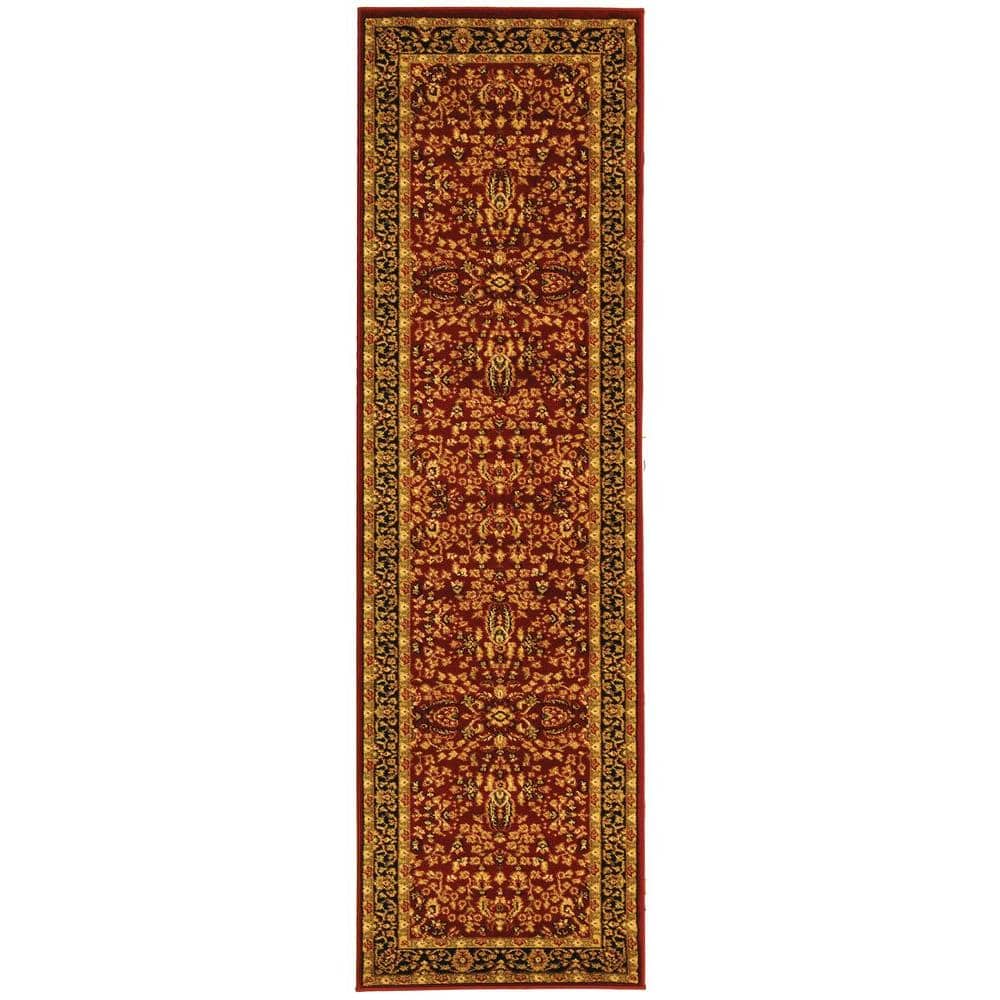 Lyndhurst Red/Black 2 ft. x 6 ft. Border Antique Floral Runner Rug price history on PriceWatchPro