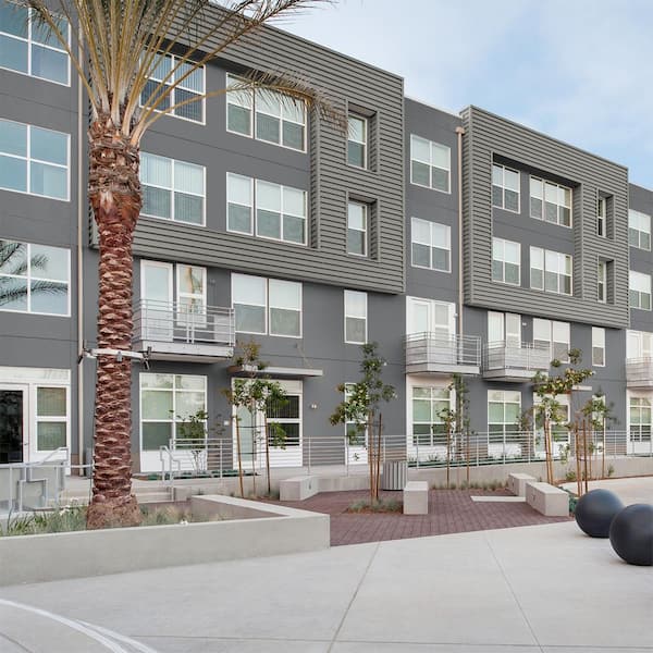 1 gal. #N500-6 Graphic Charcoal Semi-Gloss Acrylic Exterior Paint