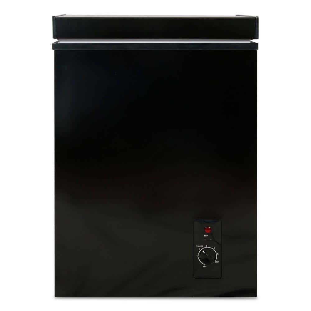 21 in. 2.8 cu. ft. Manual Defrost Chest Freezer with Removable Storage Basket, Adjustable Thermostat in Black