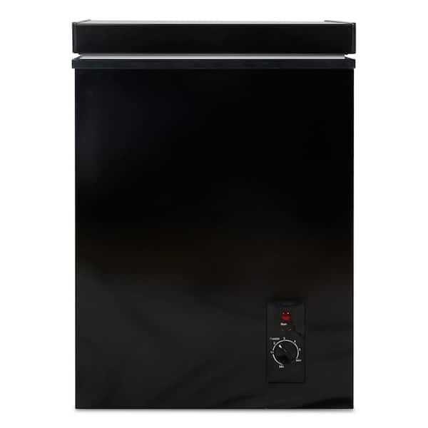 JEREMY CASS 21 in. 2.8 cu. ft. Manual Defrost Chest Freezer with Removable Storage Basket, Adjustable Thermostat in Black