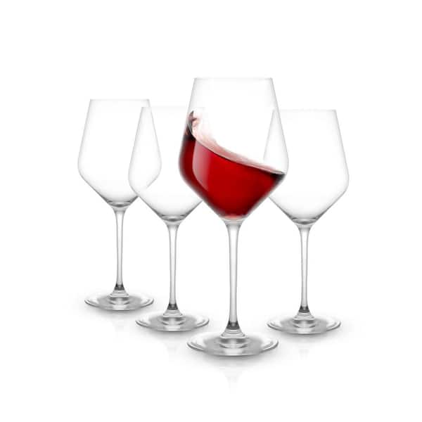 Eternal Night 4 - Piece 28oz. Glass Red Wine Glass Glassware Set