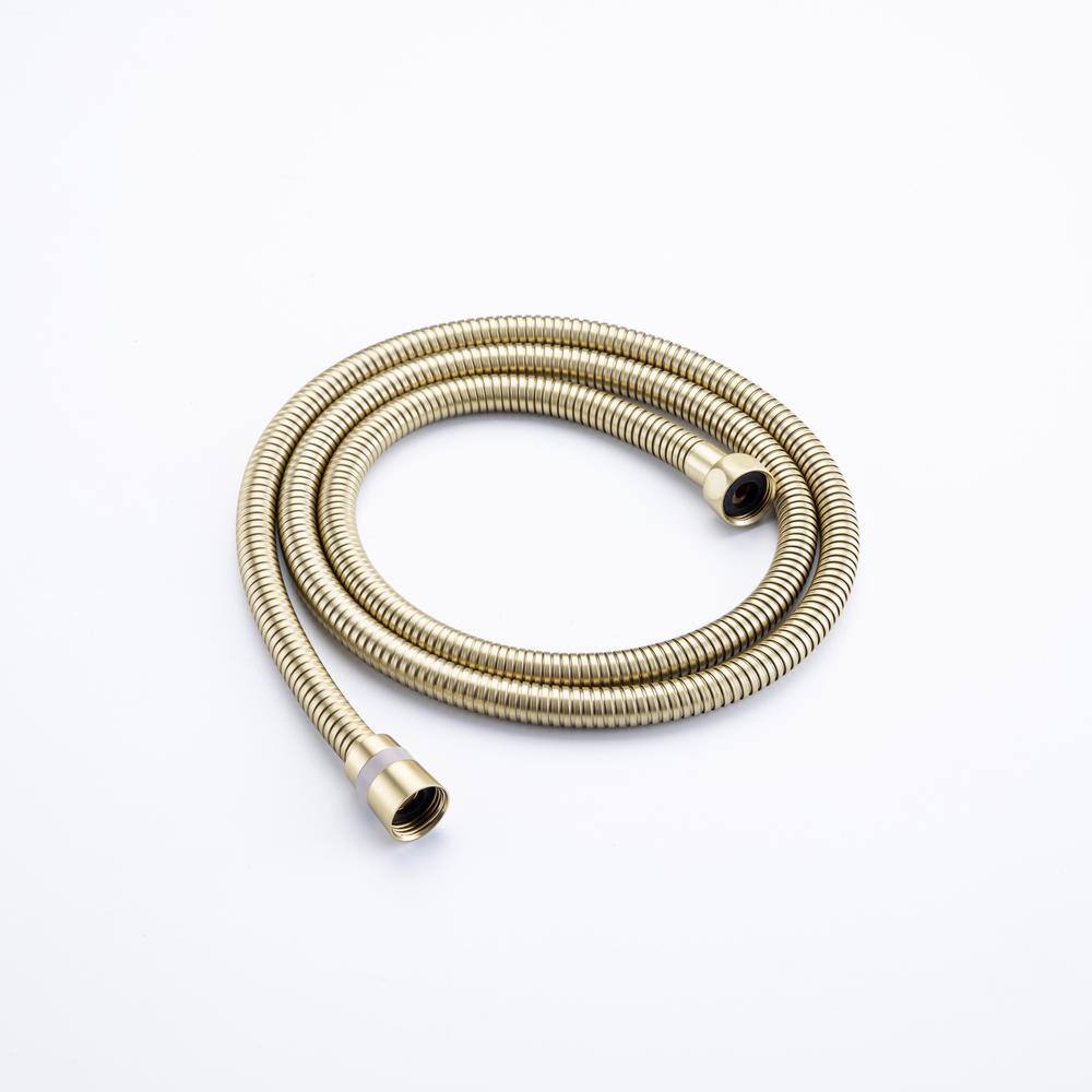 Brushed Gold Freestanding Tub Faucet with Hand Shower