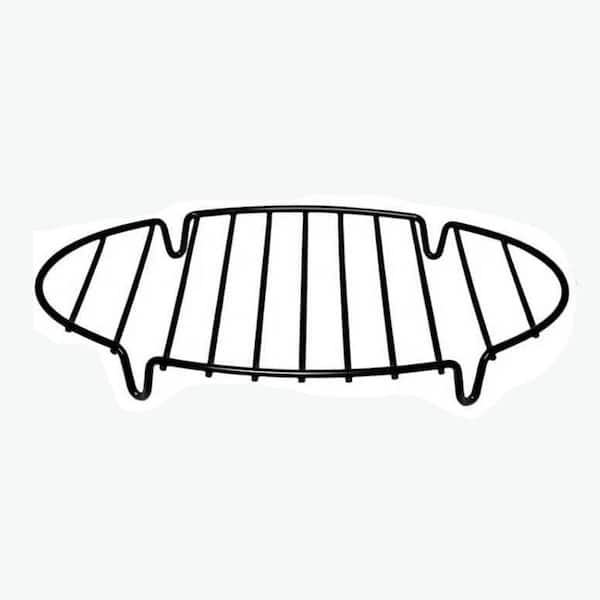 Nonstick Steel Black Roasting Rack for Oven Cooking Baking Grilling Cooling Integrated Feet Dishwasher Safe