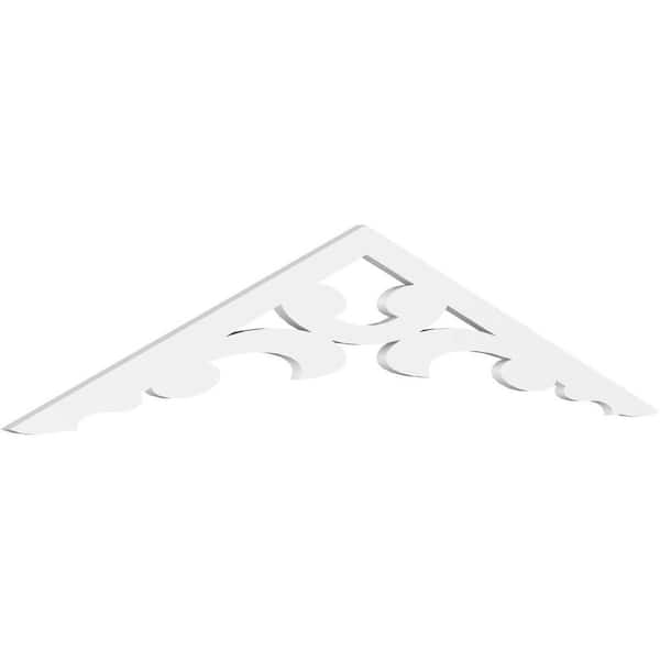 Ekena Millwork Vienna 1 in. D x 15 in. W x 72 in. L Signature Urethane Gable Pediment