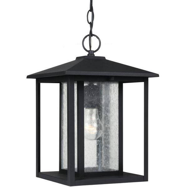 large black outdoor pendant light