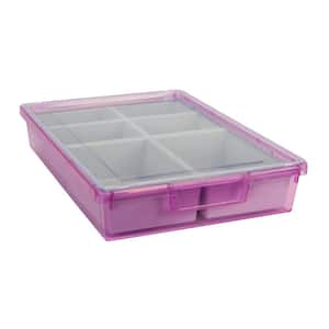 Bin/ Tote/ Tray Divider Kit - Single Depth 3" Bin in Tinted Purple - 1 pack