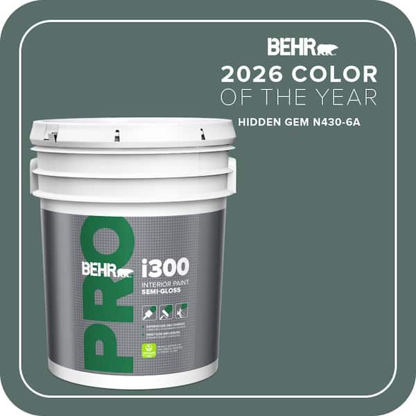5 Gal. #N430-6A Hidden Gem Semi-Gloss Interior Paint