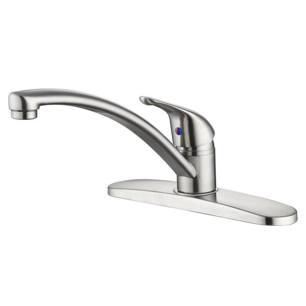 Kree Classic Single-Handle Kitchen Faucet with Swivel Spout in Brushed Nickel