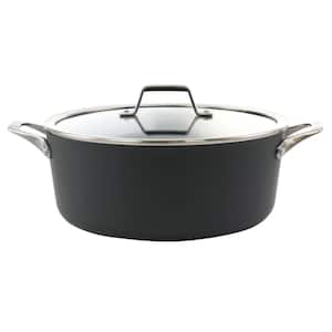 Premier 8.5 qt. Hard Anodized Aluminum Nonstick Round Dutch Oven with Stainless Steel Handles