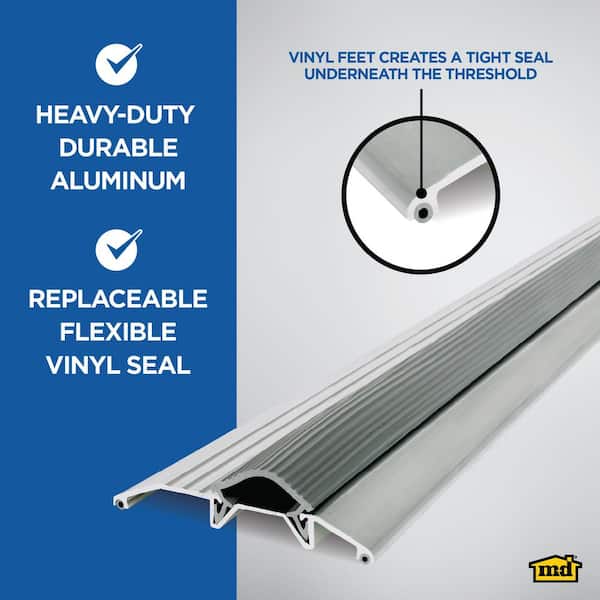 M-D Building Products 3-3/4 in. x 3/4 in. x 72 in. Silver Aluminum