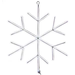 18 in. Neon Style Lighted Snowflake Decoration