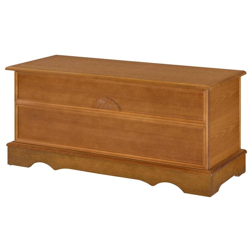 Honey Brown Traditional Cedar Wood Storage Chest