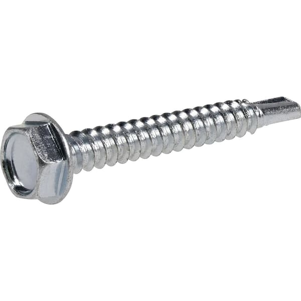 Everbilt #10 x 1-1/2 in. External Hex Drive Hex-Head Self-Drilling Screw 1 lb.-Box (106-Piece)
