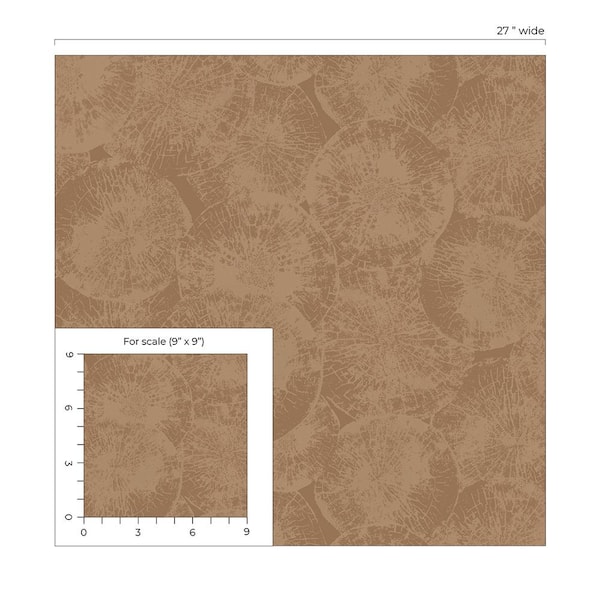 Seabrook Designs Warm Clay Eren Paper Unpasted Wallpaper Roll ( sq.  ft.) JP10706 - The Home Depot