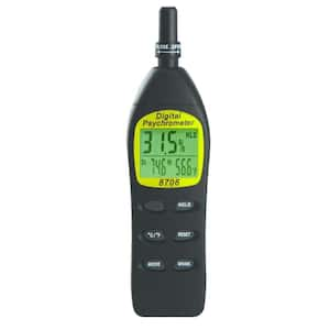 Digital HVAC Psychrometer with Temperature Port