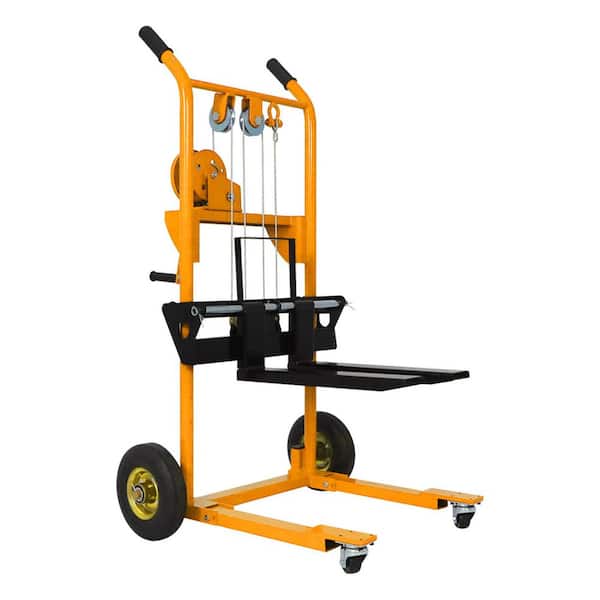 TORY CARRIER Yellow 440 lbs. Max Load Capacity Manual Stacker 35.4