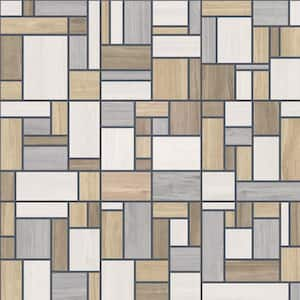 Llama Mondrian 25-5/8 in. x 25-5/8 in. Porcelain Floor and Wall Tile (13.83 sq. ft./Case)