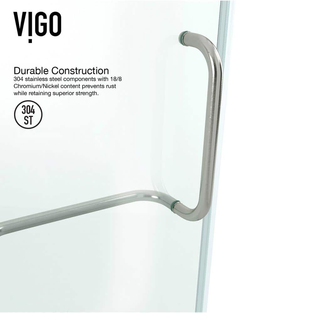 Piedmont 40'' Brushed Nickel Frameless Neo-Angle Shower Enclosure